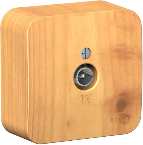 Розетка TV Коннектор накладная Systeme Electric Blanca 1-м. ясень фото Розетка TV Коннектор накладная Systeme Electric Blanca 1-м. ясень картинка